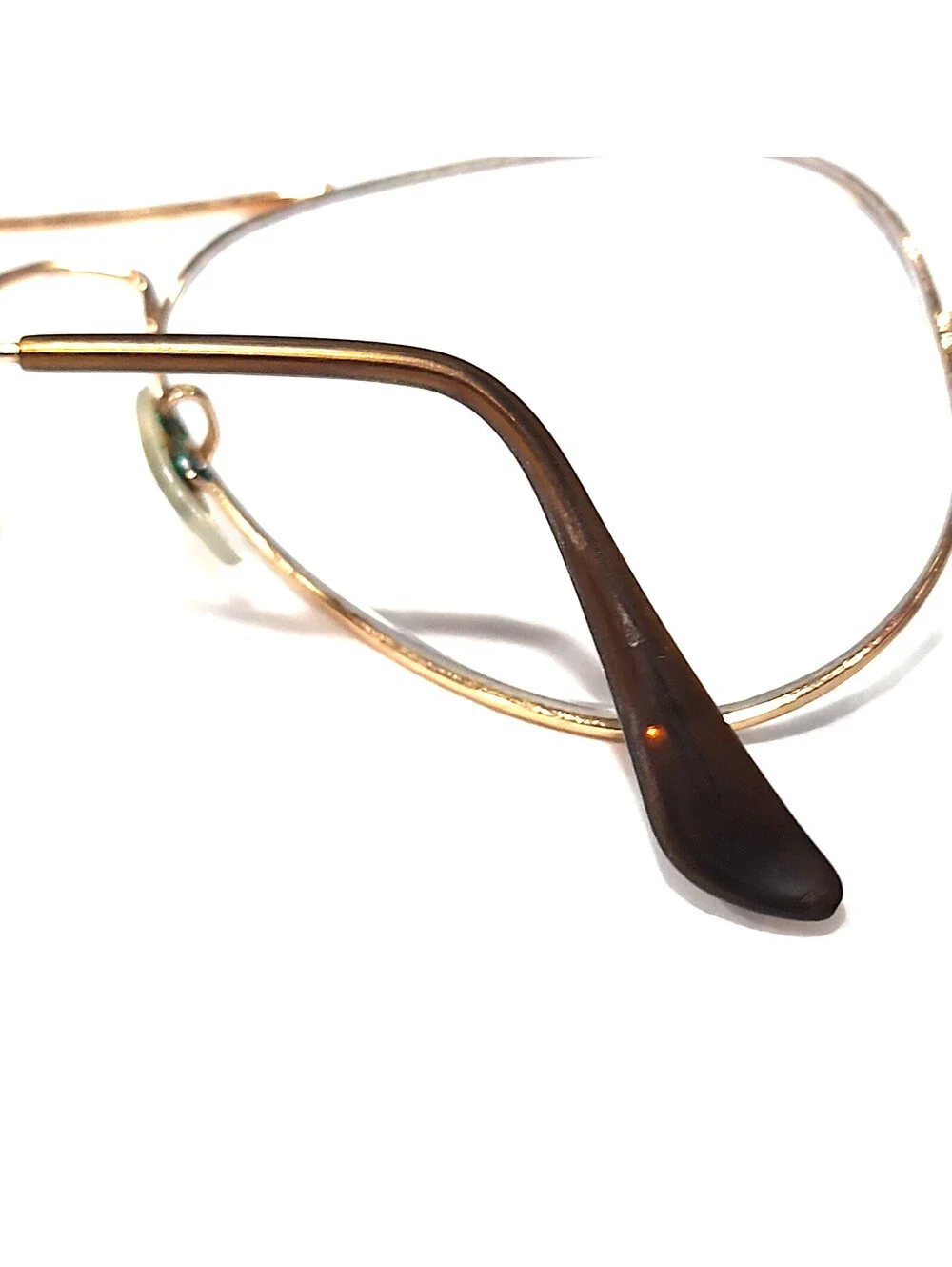 Ray Ban RB3025 No Lenses Aviator Gold Sunglasses Frame 58-14 Italy